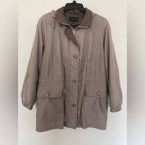 90s Vintage Fall/Spring coat w removable liner & hood 🧥